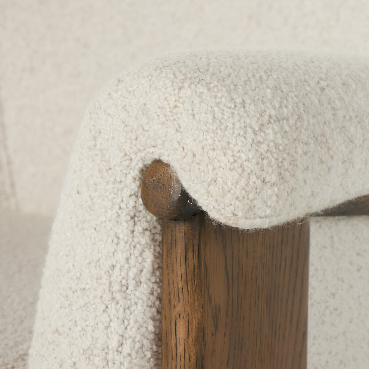 Close up of Four Hands Santoro Chair in Harrow Ivory 