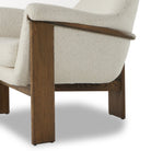 Close up of Four Hands Santoro Chair in Harrow Ivory on a white background