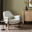 Four Hands Santoro Chair in Harrow Ivory in a modern living room