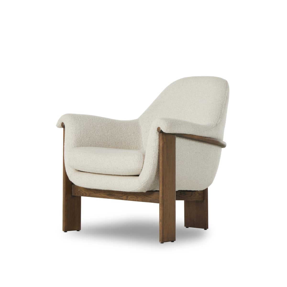 Four Hands Santoro Chair in Harrow Ivory on a white background