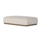 Four Hands Sinclair Cocktail Ottoman in Knoll Natural on a white background at Addison West