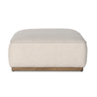 Four Hands Sinclair Cocktail Ottoman in Knoll Natural on a white background at Addison West