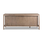 Four Hands Suspension Desk in Rustic Grey Veneer on a white background