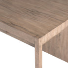 Four Hands Suspension Desk in Rustic Grey Veneer on a white background