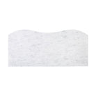 Top of Four Hands Tiago Marble Chest in Distressed Black on a white background