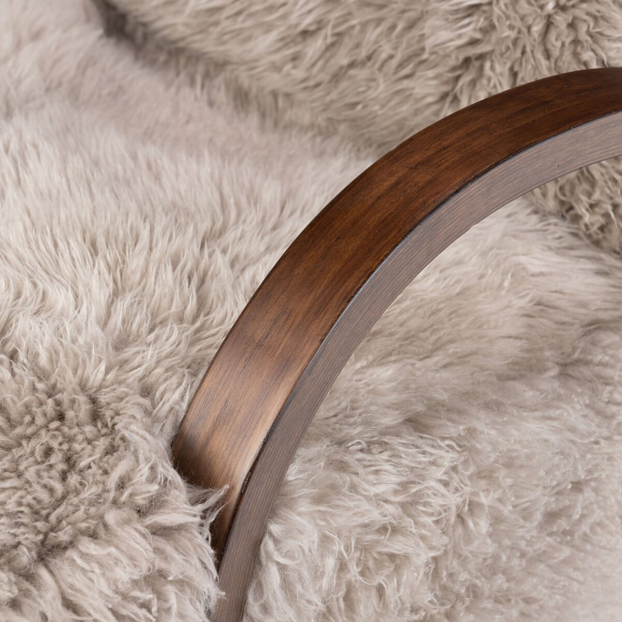 Four Hands Tobin Chair in Taupe Mongolian Fur - Addison West 