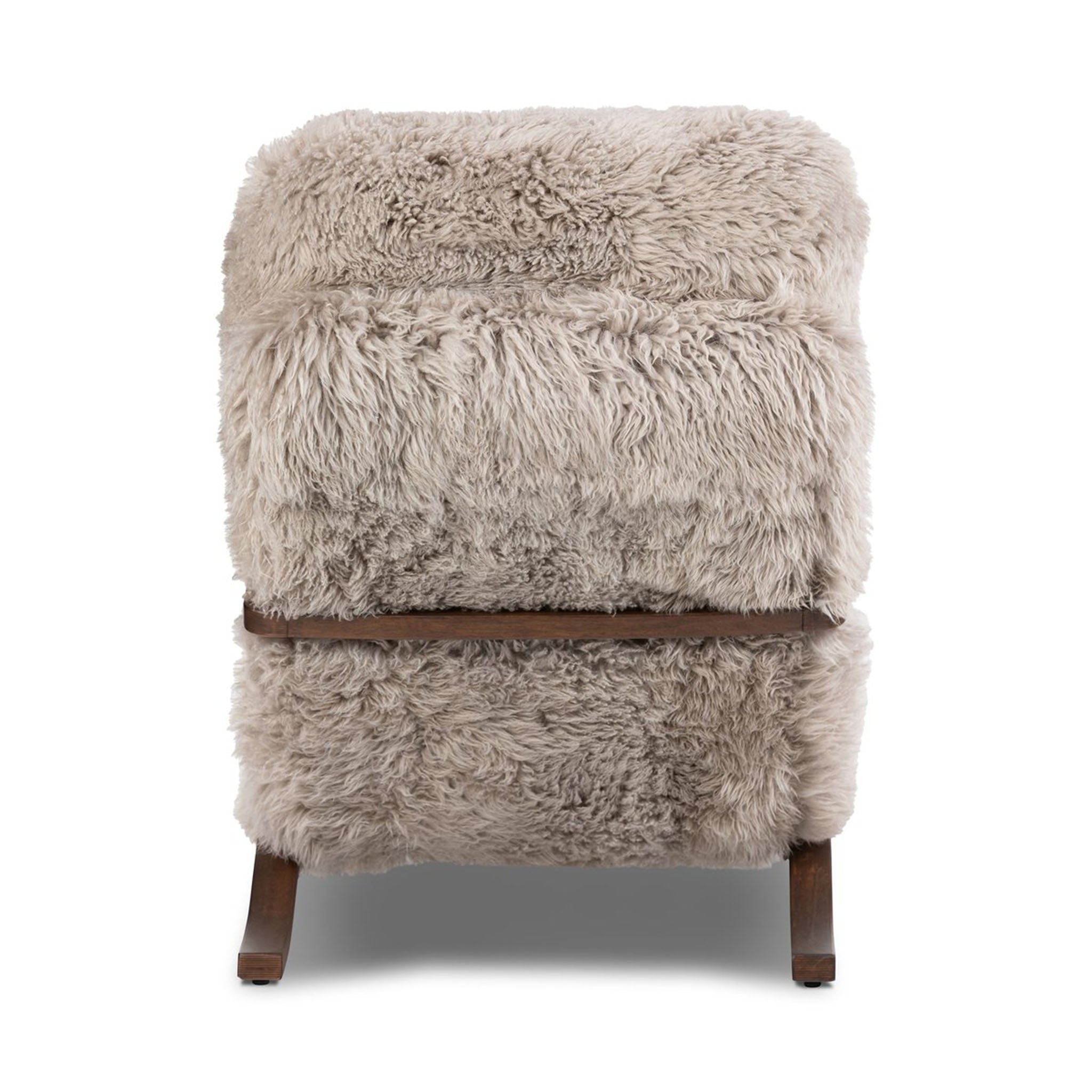 Four Hands Tobin Chair in Taupe Mongolian Fur - Addison West 