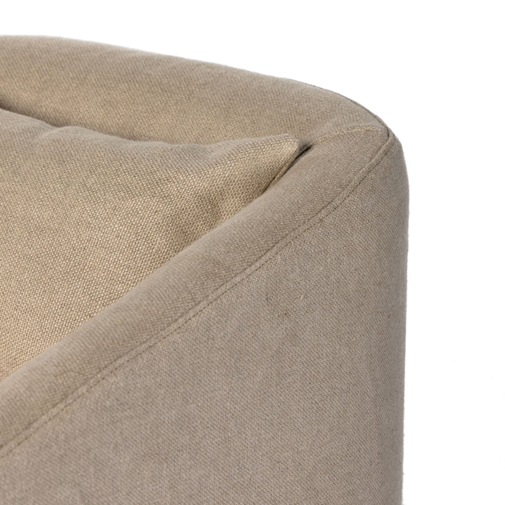 Four Hands Topanga Slipcover Swivel Chair In Flanders Flax - Addison West 