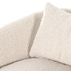 Close up of Four Hands Topanga Swivel Chair in Knoll Natural on a white background