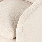 Close up of Four Hands Topanga Swivel Chair in Knoll Natural 