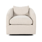 Four Hands Topanga Swivel Chair in Knoll Natural on a white background