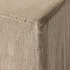 Close up of Four Hands Vista Slipcovered Dining Chair in Broadway Canvas on a white background