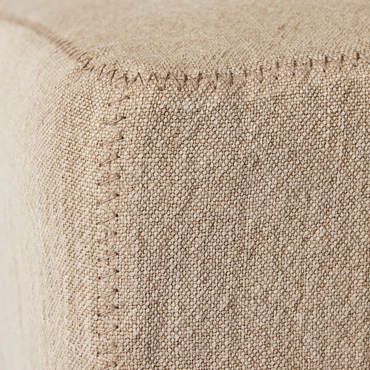 Close up of Four Hands Vista Slipcovered Dining Chair in Broadway Canvas on a white background