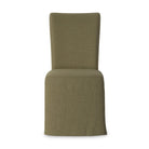 Four Hands Vista Slipcovered Dining Chair in Broadway Olive on a white background