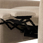 Close up of Four Hands Wallen Recliner in Nova Taupe on a white background at Addison West