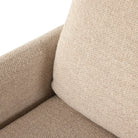 Close up of Four Hands Wallen Recliner in Nova Taupe on a white background at Addison West