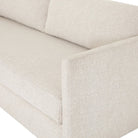 Close up of Four Hands Wickham Sofa Bed in Alameda Snow on a white background