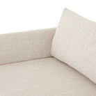 Close up of Four Hands Wickham Sofa Bed in Alameda Snow on a white background