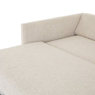 Close up of Four Hands Wickham Sofa Bed in Alameda Snow on a white background