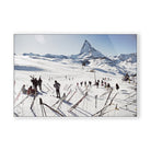 Four Hands Zermatt Skiing by Slim Aarons on a white background