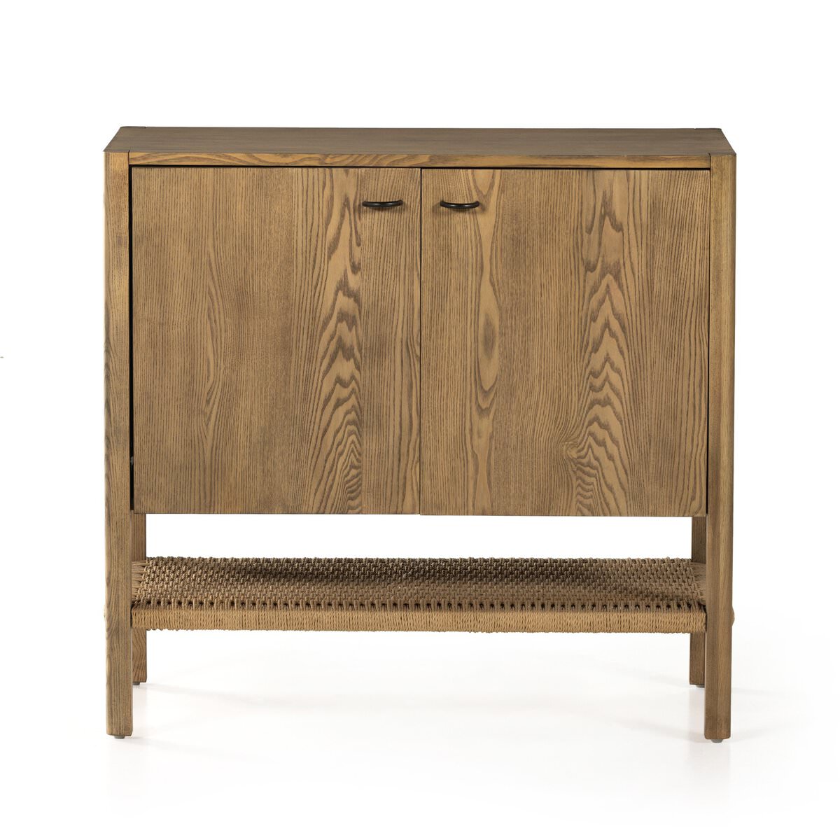 Four Hands Zuma Small Cabinet in Dune Ash on a white background