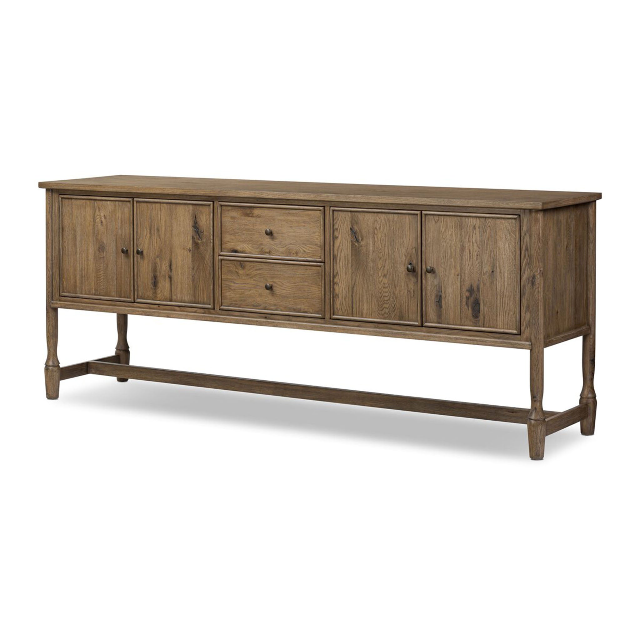 Four Hands + Amber Lewis Bari Sideboard in Weathered Oak Veneer - Addison West 