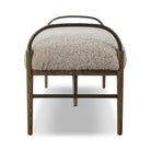 Four Hands + Amber Lewis Demi Accent Bench in Beige Shearling - Addison West 