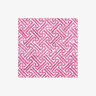 Caspari Fuchsia Fretwork Cocktail Napkins on a white background