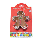 Ann Clarke Gingerbread Boy Cookie Cutter with Recipe Card on a white background