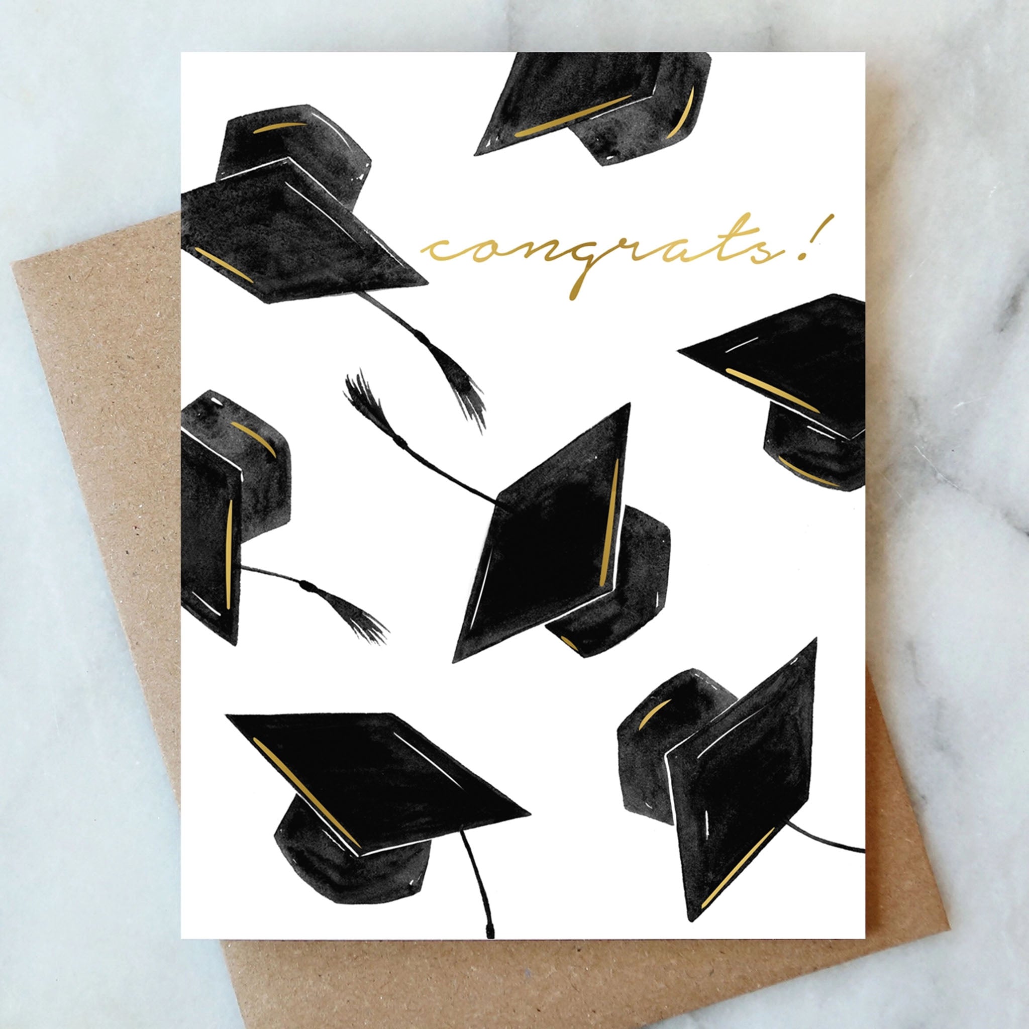 Grad Hats Congrats Greeting Card - Addison West 