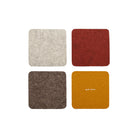 Graf Lantz Square Coaster Set in Desert Sun on a white background