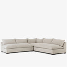 Four Hands Grant 3-Piece Sectional in Ashby Oatmeal on a white background