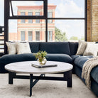 Four Hands Grant 3-Piece Sectional in Henry Charcoal - Addison West 