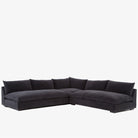 Four Hands Grant 3-Piece Sectional in Henry Charcoal on a white background