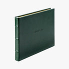 Green Leather Bound Guest Book - Addison West 