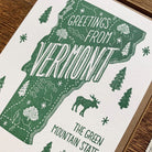 Greetings From Vermont Greeting Card - Addison West 