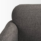 Hale Sofa with Medium Brown Wood and Gray Fabric on a white background