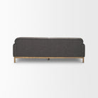 Hale Sofa with Medium Brown Wood and Gray Fabric on a white background