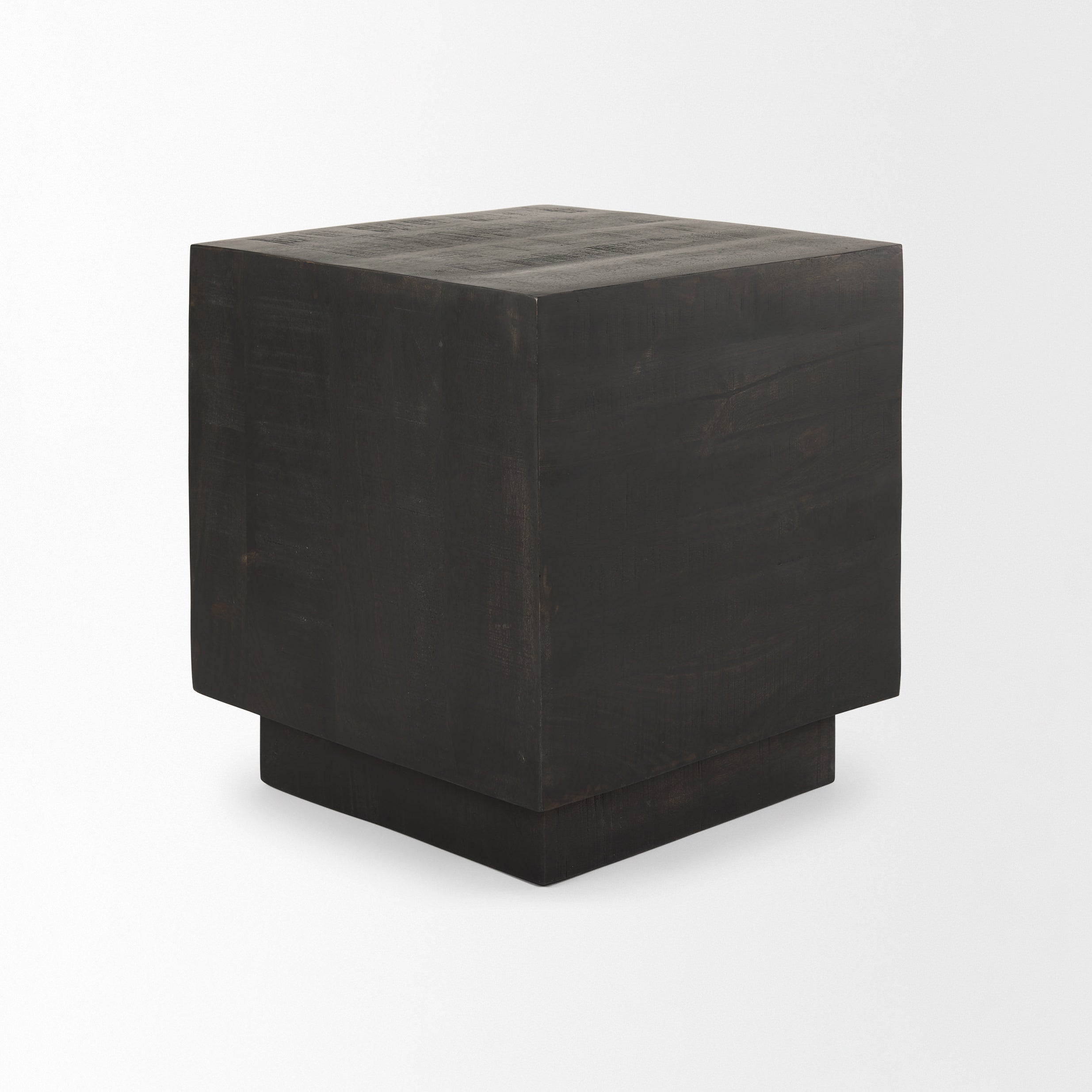 Hayden Dark Brown Wood End/Side Table on a white background