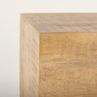 Hayden Light Brown Wood End/Side Table on a white background