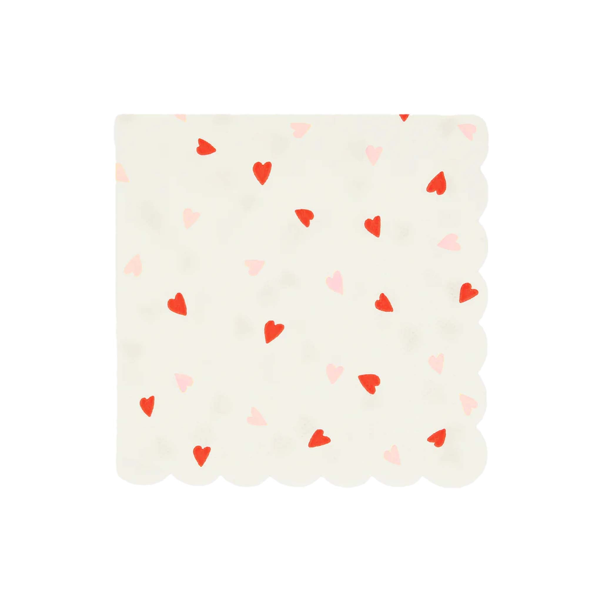 Heart Pattern Napkins on a white background at Addison West