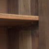 Close up of Hemlock Brown Wood Sideboard 