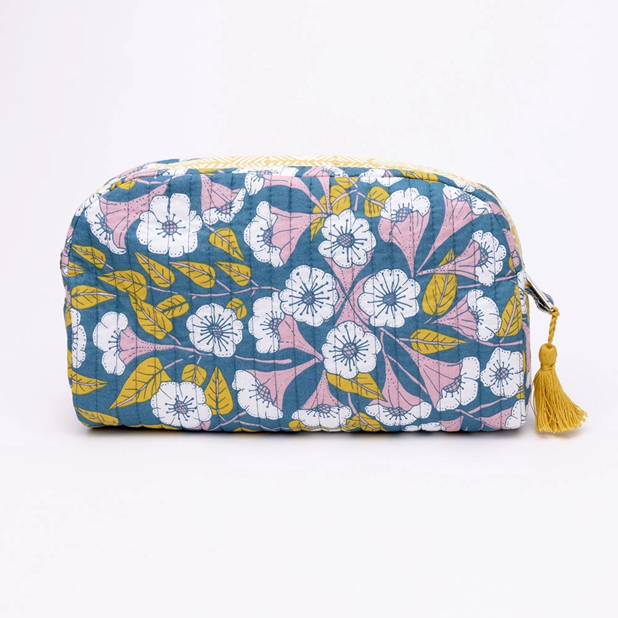 Morning Glory Quilted Cosmetic Bag - Addison West 