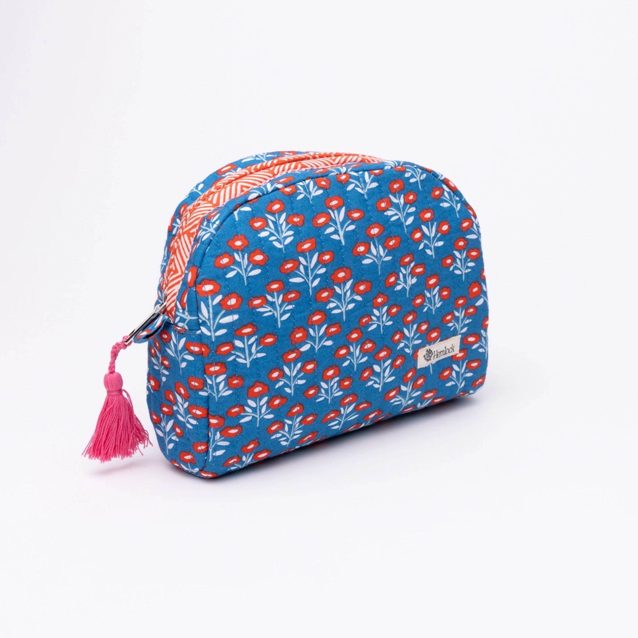 Cornflower Quilted Cosmetic Bag - Addison West 