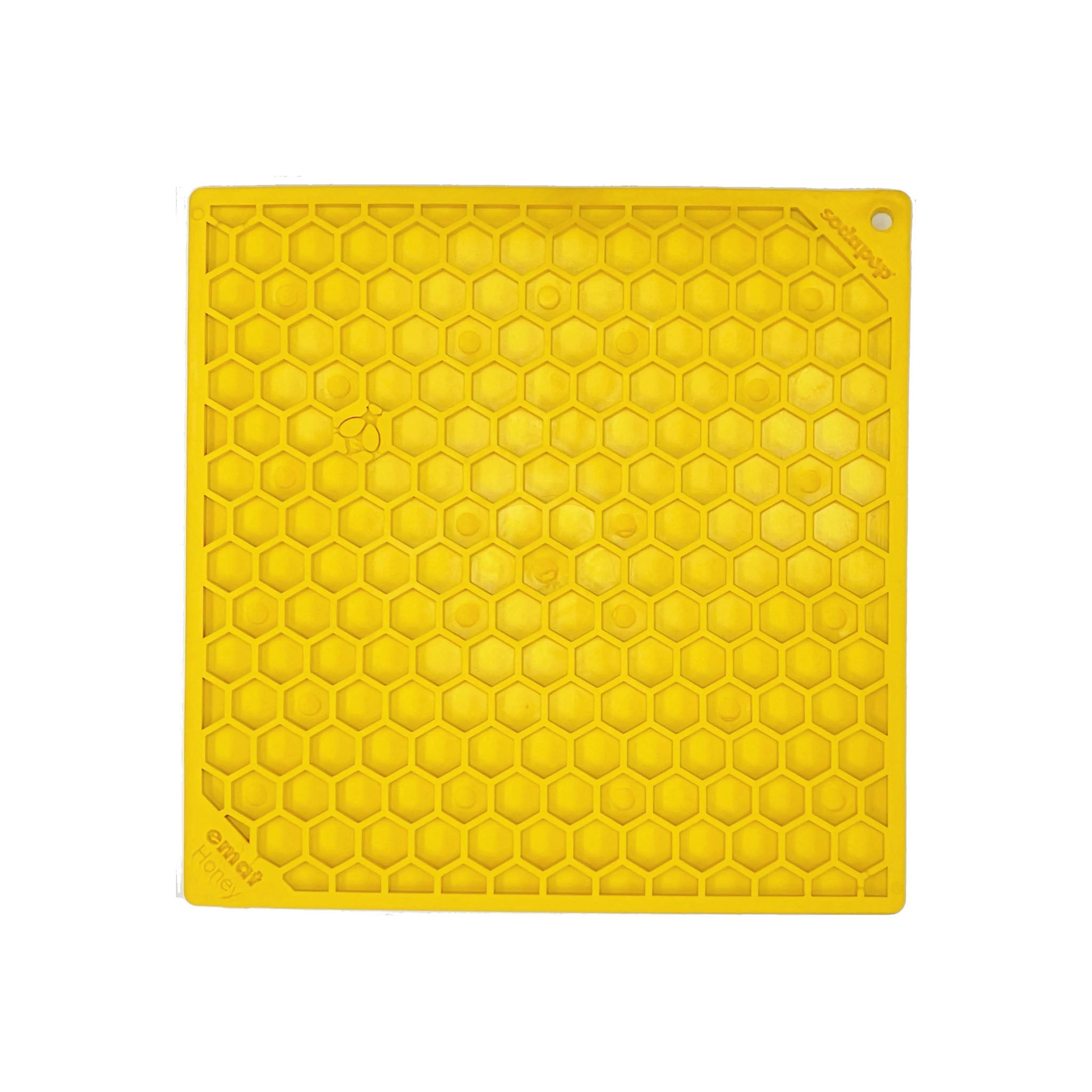 Honeycomb Design Emat Enrichment Licking Mat on a white background