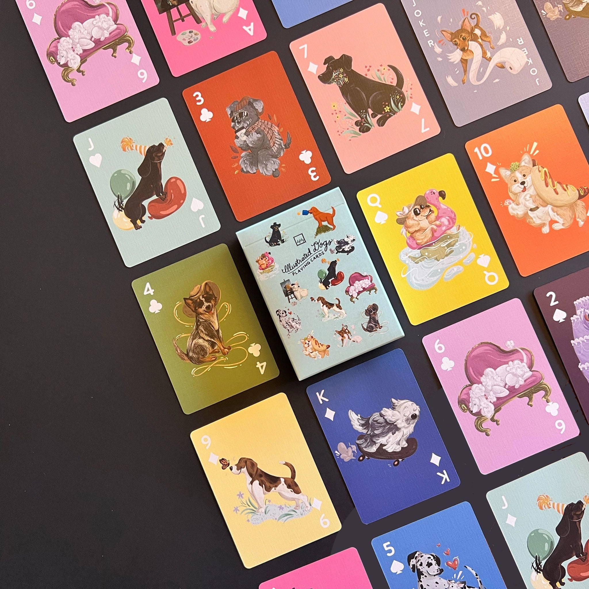 Illustrated Dogs Playing Cards - Addison West 