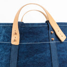 Immodest Cotton Small East-West Tote in Dark Indigo - Addison West 