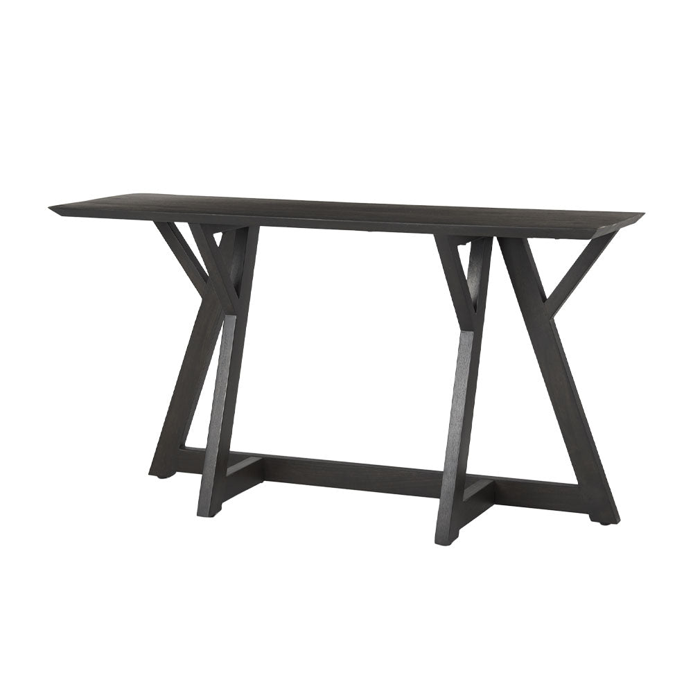 Jamison Console Table in Dark Brown - Addison West 