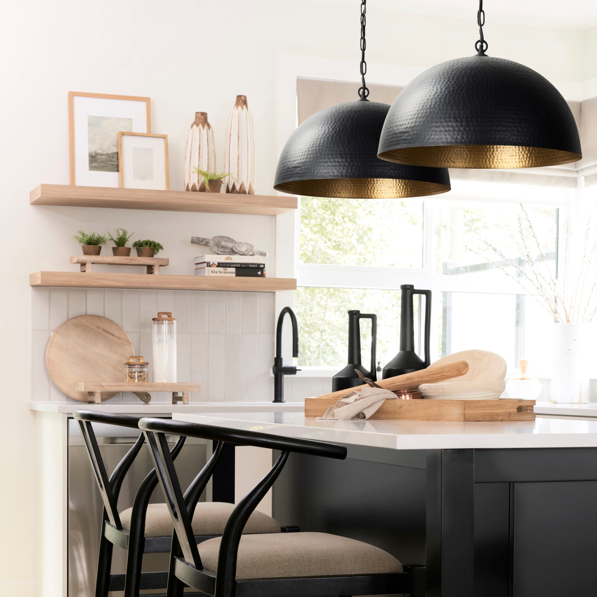 Black Dome Pendant factory Light