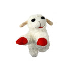 10" lamb chop dog toy on a white background